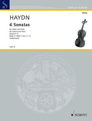 Haydn, J: 6 Sonatas Hob.VI: 1-6