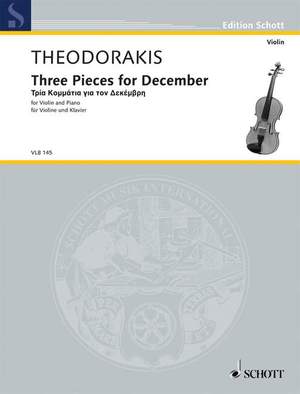 Theodorakis, M: Three Pieces for December