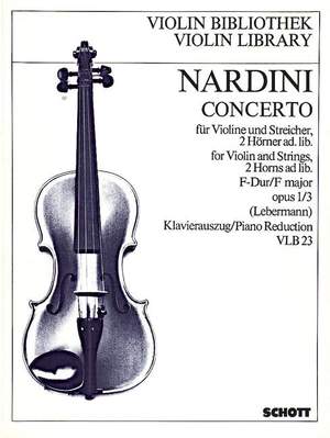 Nardini, P: Concerto F-Dur F major op. 1/3