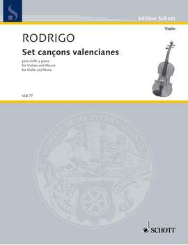 Rodrigo, J: Set cançons valencianes