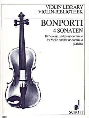 Bonporti, F A: 4 Sonaten op. 12