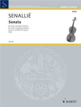 Senallié, J B: Sonata d-Moll D minor