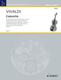 Vivaldi: Concerto A major PV 222-F.I No. 139 RV 552