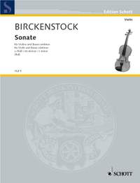 Birckenstock, J A: Sonata E Minor
