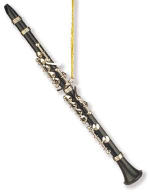 Ornament Clarinet for christmas tree