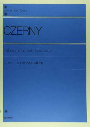 Czerny, C: Studies for the Left Hand op. 718