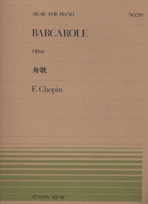 Chopin, F: Barcarole op. 60 No. 219