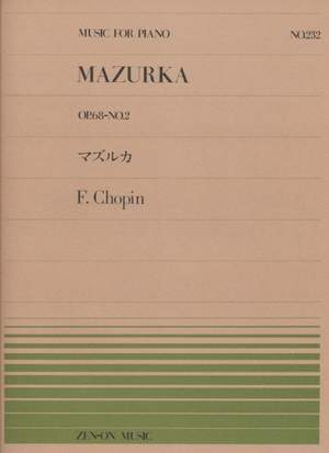 Chopin, F: Mazurka op. 68/2 232