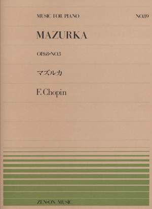 Chopin, F: Mazurka op. 68/3 89