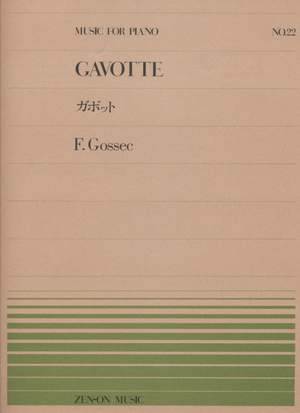 Gossec, F: Gavotte No. 22