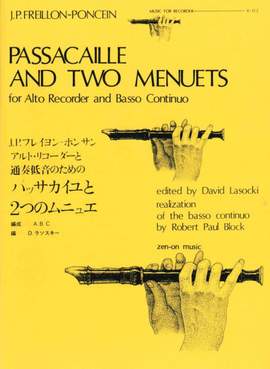 Freillon-Poncein, J: Passacaille and Two Menuets