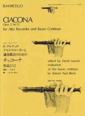 Marcello, B: Ciacona op. 2/12 R 159