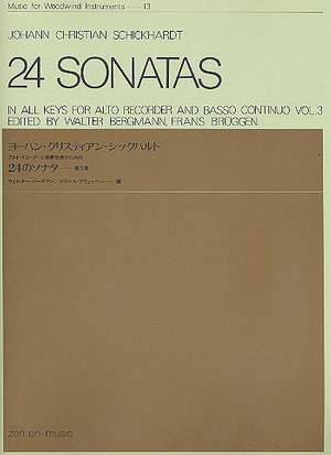 Schickhardt, J C: 24 Sonatas 13
