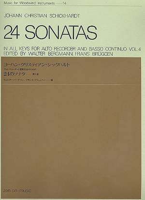 Schickhardt, J C: 24 Sonatas Vol. 14