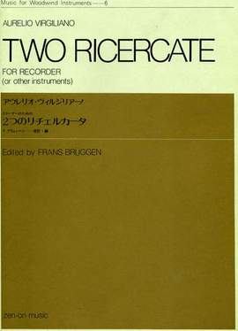 Virgiliano, A: 2 Ricercate for Recorder