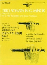 Finger, G: Trio Sonata in G Minor op. 6/2 R 160