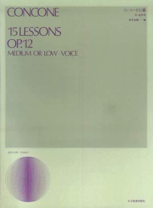 Concone, G: 15 Lessons op. 12