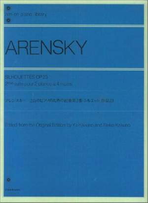 Arensky, A S: Silhouettes op. 23