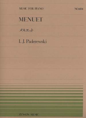 Paderevsky, I J: Menuet 484