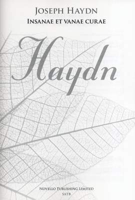 Franz Joseph Haydn: Insanae Et Vanae Curae (New Engraving)