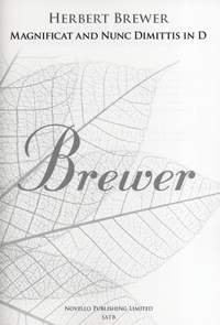 A. Herbert Brewer: Magnificat And Nunc Dimittis In D (New Engraving)