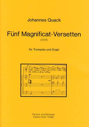 Quack, J: Fünf Magnificat-Versetten