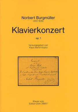 Burgmueller, N: Klavierkonzert op. 1