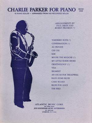 Charlie Parker For Piano - Book 1