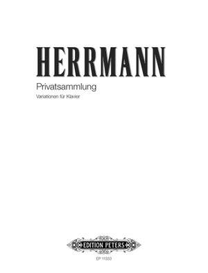 Herrmann, A: Privatsammlung for piano