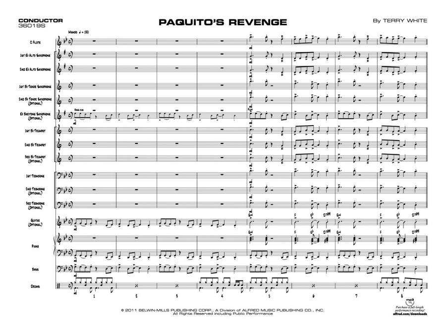 Terry White Paquito S Revenge Presto Sheet Music
