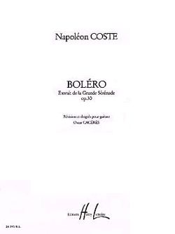 Coste, Napoleon: Bolero op.30 (guitar)
