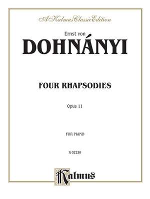 Ernst Von Dohnányi: 4 Rhapsodies, Op. 11