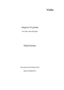 Hilda Paredes: Alegoria Tripartita
