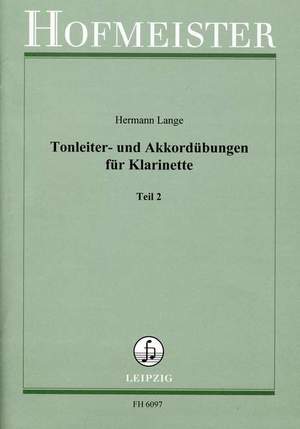 Lange, H: Tonleiter- und Akkordübungen für Klarinette Part 2