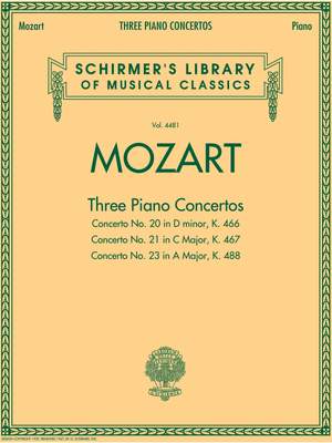 Wolfgang Amadeus Mozart: 3 Piano Concertos KV 466 - 467 - 488