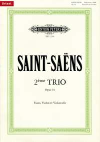 Saint-Saëns, C: Piano Trio No. 2 e-Moll op. 92