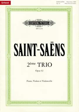 Saint-Saëns, C: Piano Trio No. 2 e-Moll E minor op. 92