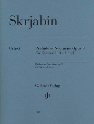 Scriabin: Prélude et Nocturne op. 9