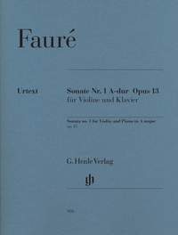 Fauré, G: Sonata no. 1 op. 13