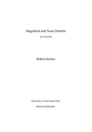 Robert Saxton: Magnificat and Nunc Dimittis