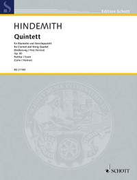 Hindemith, P: Quintet op. 30