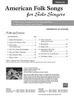 American Folk Songs for Solo Singers Product Image