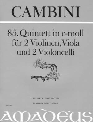 Cambini, G G: 85. Quintet