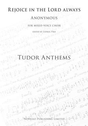 Rejoice In The Lord Always (Tudor Anthems)