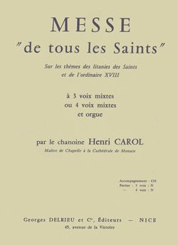Carol, Henri: Messe de tous les Saints (vocal score)