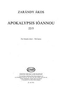 Zarandy, Akos: Apokalypsis Ioannou. SSAA