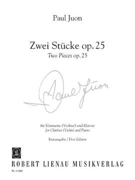 Juon, P: Two Pieces op. 25