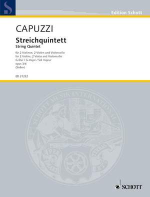 Capuzzi, A: Streichquintett G-Dur G major op. 3/6