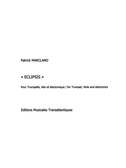 Patrick Marcland: Eclipsis (inc. CD)