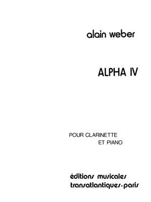 Alain Weber: Alpha 4